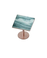 Streamdale Furniture 31.5" Round Sintered Stone Dining Table with Pedestal Base for Small Spaces