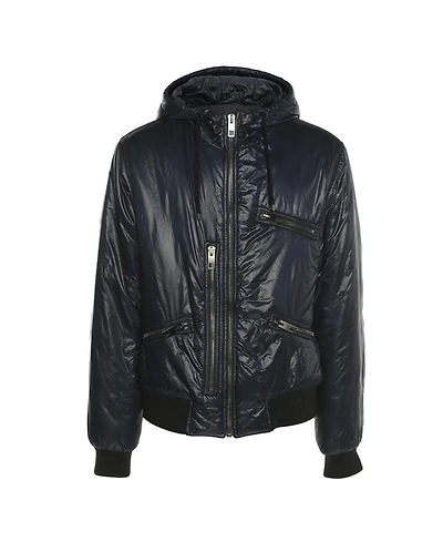 Pre-Owned Dolce & Gabbana Men's Nylon Hoodie Bomber Jacket
