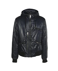 Pre-Owned Dolce & Gabbana Men's Nylon Hoodie Bomber Jacket