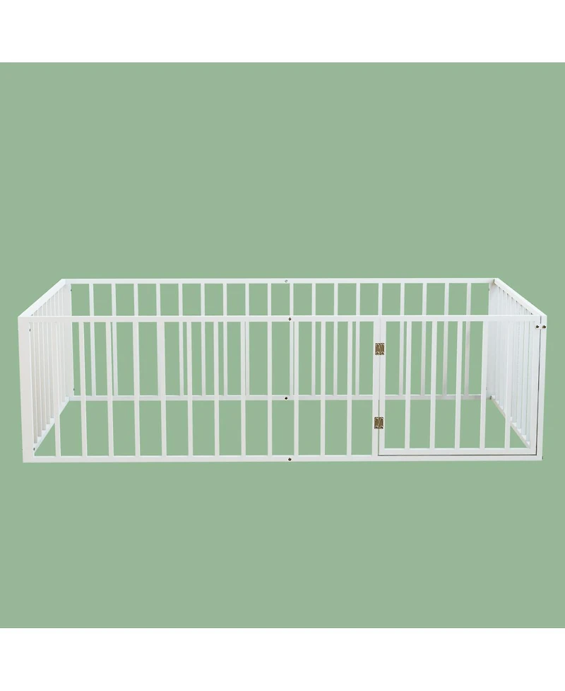 Streamdale Furniture Metal Platform Bed Frame with Steel Slat Support