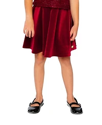 Deux par Toddler Girl ( 2 to 5 ) Velvet Skirt