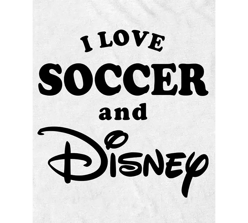 Fifth Sun Men's Love Soccer and Disney Graphic T-Shirt
