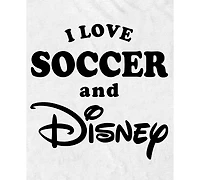 Fifth Sun Men's Love Soccer and Disney Graphic T-Shirt