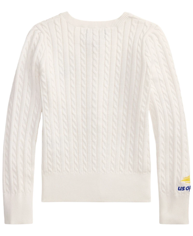 Polo Ralph Lauren Girls' 2T-6X Us Open Long-Sleeve Sweater