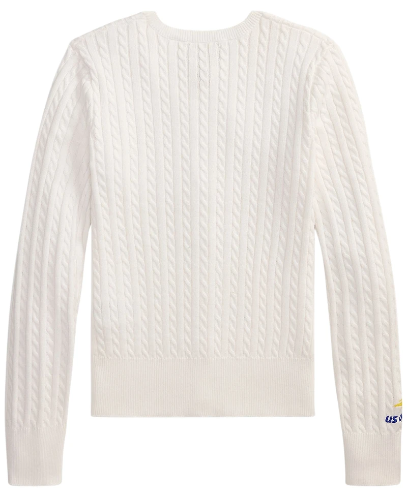 Polo Ralph Lauren Girls' 7-16 Us Open Long-Sleeve Sweater