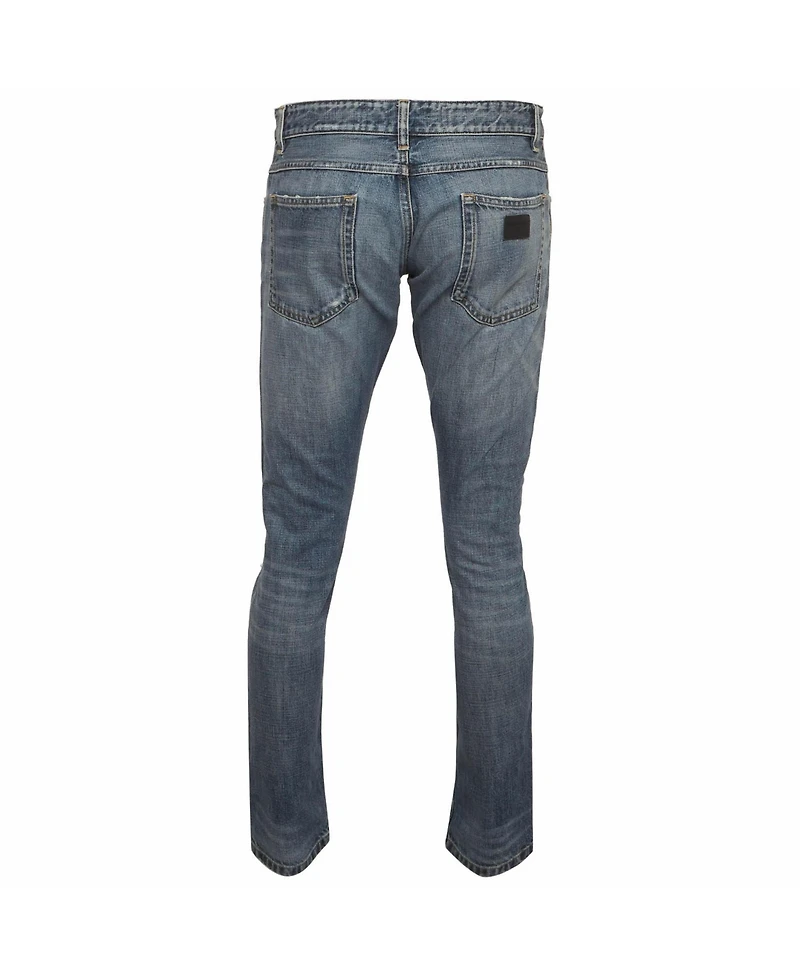 Pre-Owned Dolce & Gabbana Men's Denim Distressed Jeans