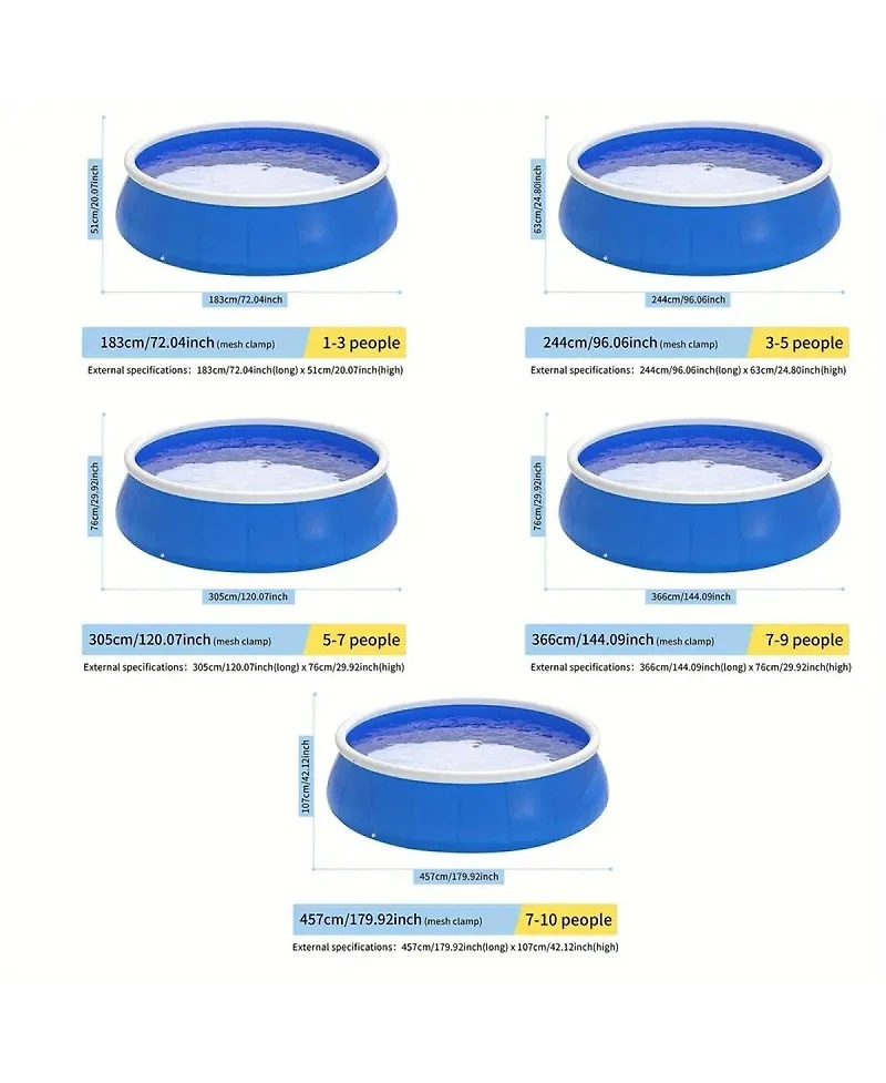 Streamdale Furniture Inflatable swimming pool 18351 butterfly inflatable coil mesh pool