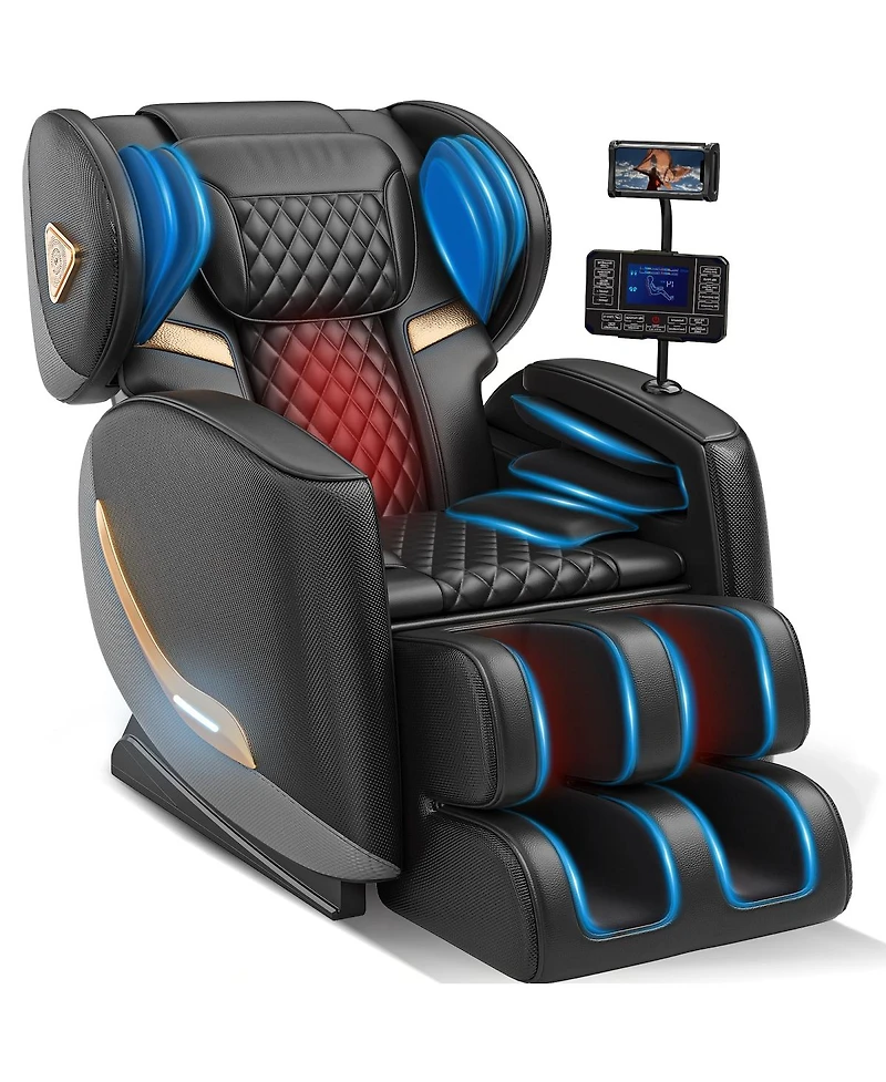 Streamdale Furniture Zero Gravity Full Body Massage Chair with Heating, Bluetooth, and Touch Screen
