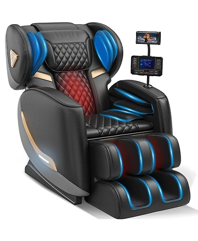 Streamdale Furniture Zero Gravity Full Body Massage Chair with Heating, Bluetooth, and Touch Screen
