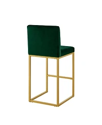 Streamdale Furniture Set of 2 Modern Fashion Counter Height Stools with Backrest