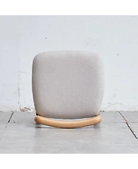 Flynama Single Natural Beech Wood Bench Makeup Stool, Fully Assembled 300 Lbs Load Capacity