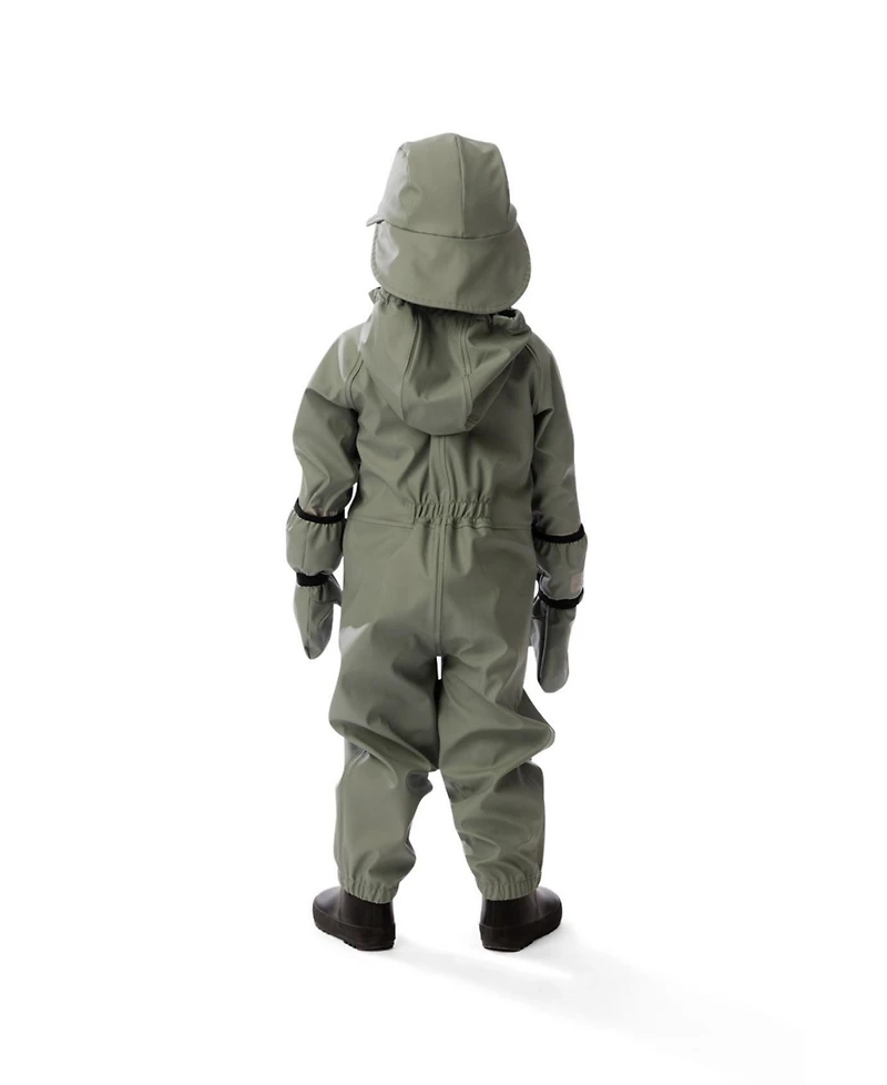 Deux par Baby Unisex ( 12 M to 24 ) Rain One Piece Sage