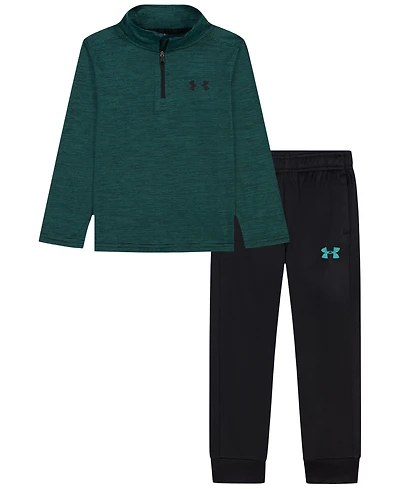 Under Armour Boys' 2T-7 Long-Sleeve Top and Jogger Pants, 2-Piece Set