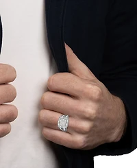 Esquire Men's Jewelry Lab-Grown Diamond Ring (1 ct. t.w.) 14K Gold-Plated Sterling Silver