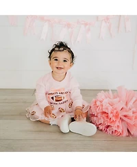 Sweet Wink Baby Girls Sundays Are For Football Long Sleeve Romper