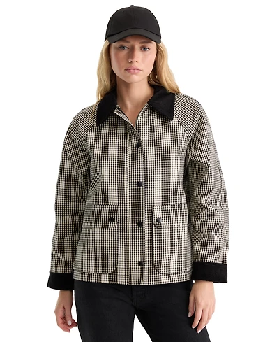 Good American Women's Collared Cotton Barn Jacket