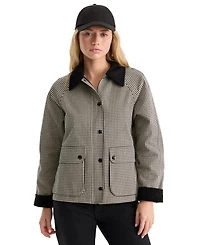 Good American Women's Collared Cotton Barn Jacket