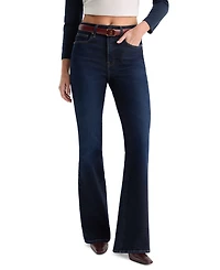 Good American Women's Mid-Rise Slim Flare Jeans
