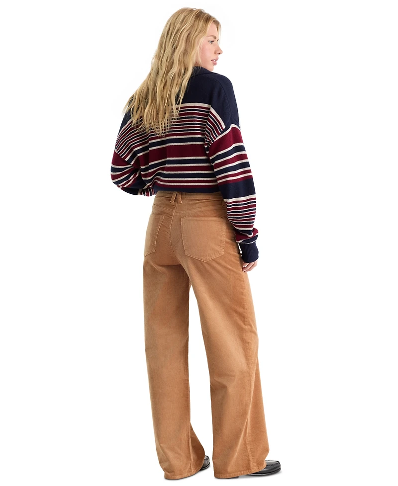 Good American Women's High-Rise Relaxed Wide-Leg Jeans