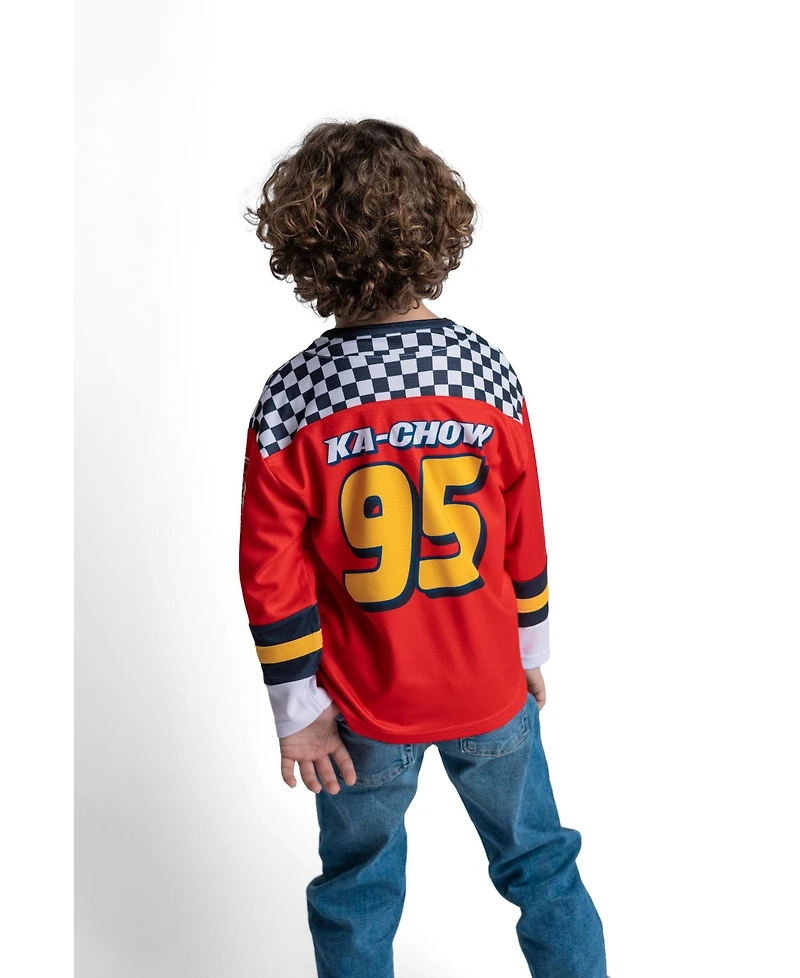 Cars Lightning McQueen Boys' 5 - 12 Athletic Long Sleeve Tee