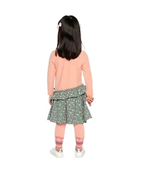 Deux par Baby Girls 12M-24M Bi Material Floral Print Dress