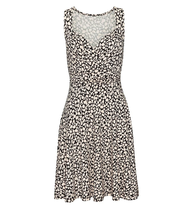 Lascana Women's Printed Wrap Look Dress