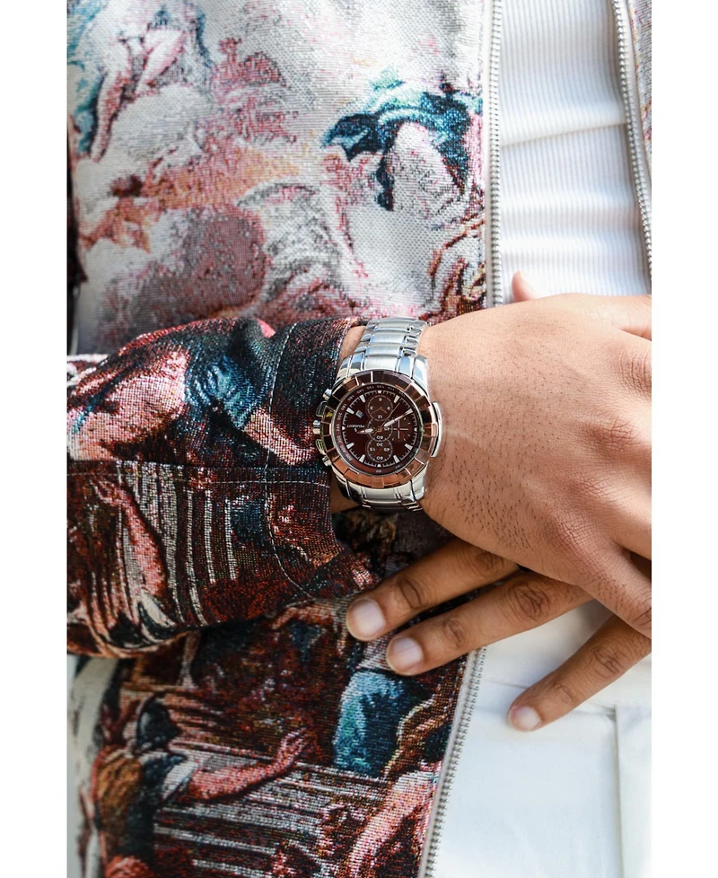 Peugeot Men's Decorative Chrono Sub-Dials Sports Watch with Calendar Window