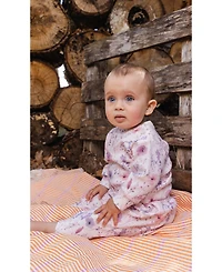 Deux par Baby Girls Cotton Pants and Top Set Printed Flowers