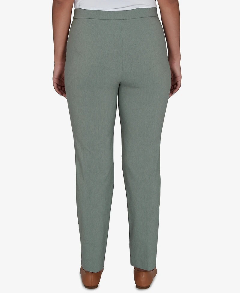 Alfred Dunner Women's Provence Millennium Flat Front Short Length Pants