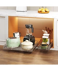 Lovmor Pull Out Cabinet Organizer Storage Slide Shelves for Kitchen Cabinets