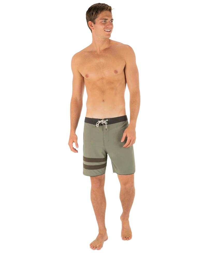 Hurley Men's Phantom Eco Block Party Solid 7" Swimsuits