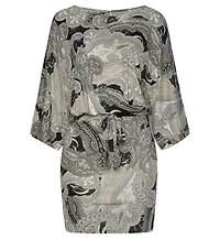 Lascana Women's Patterned Cold Shoulder Dress