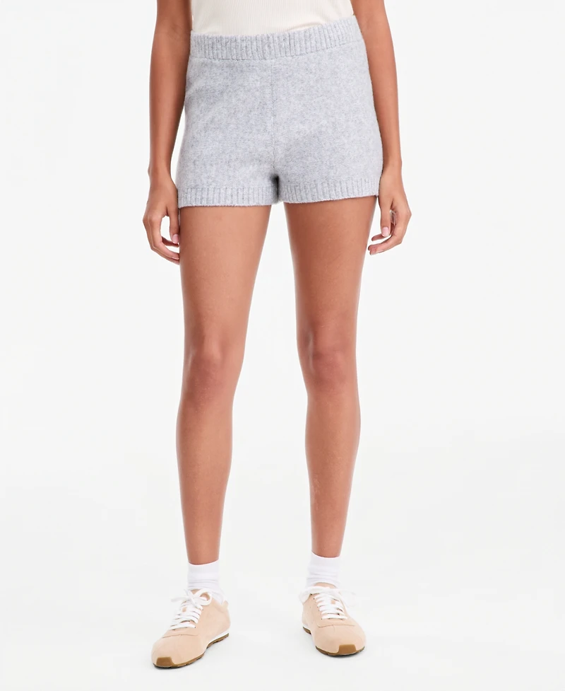 And Now This Women's Cable-Knit Pull-On Mid-Rise Shorts, Macy's Exclusive