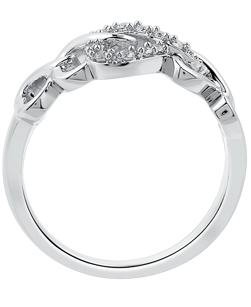 Diamond Heart Ring (1/10 ct. t.w.) Sterling Silver