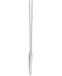 Diamond "V" Necklace (1/10 ct. t.w.) in Sterling Silver
