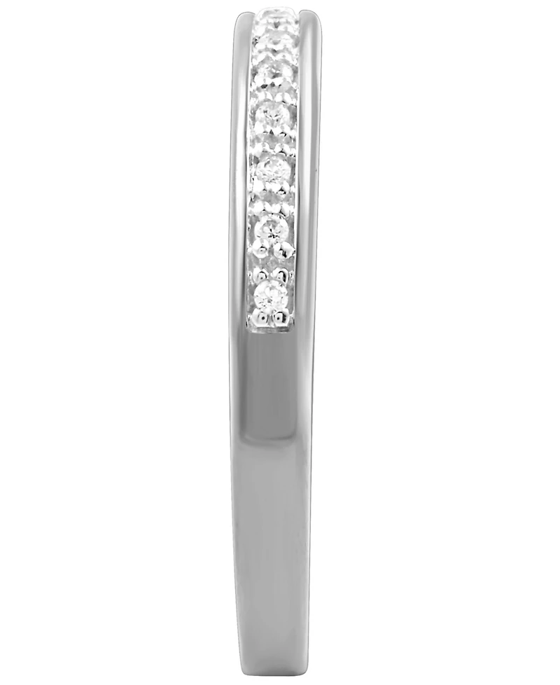 Diamond Band Ring (1/10 ct. t.w.) Sterling Silver