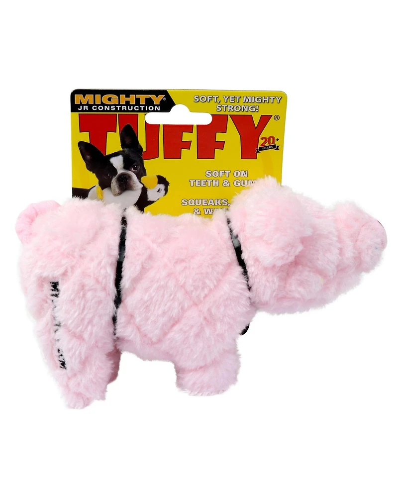 Mighty Jr Farm Piglet, Durable Plush Squeaky Dog Toy