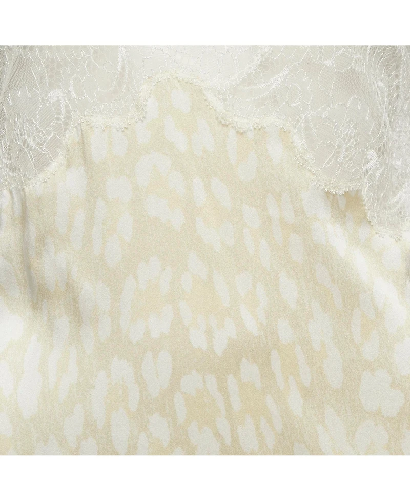 Pre-Owned Versace Women's Baroque Silk Lace Trim Camisole