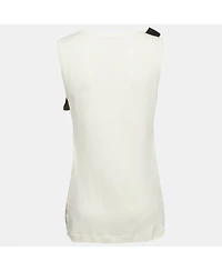 Pre-Owned Dolce & Gabbana Women's Satin And Cotton Knit Tank Top