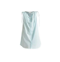Reistor Women's Shirt dress with Shoulder Tie Details