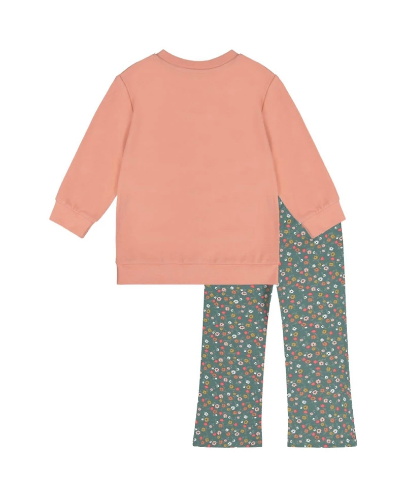 Deux par Toddler Girl 2T-5T Tunic and Leggings Set Floral Print