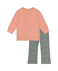 Deux par Toddler Girl 2T-5T Tunic and Leggings Set Floral Print