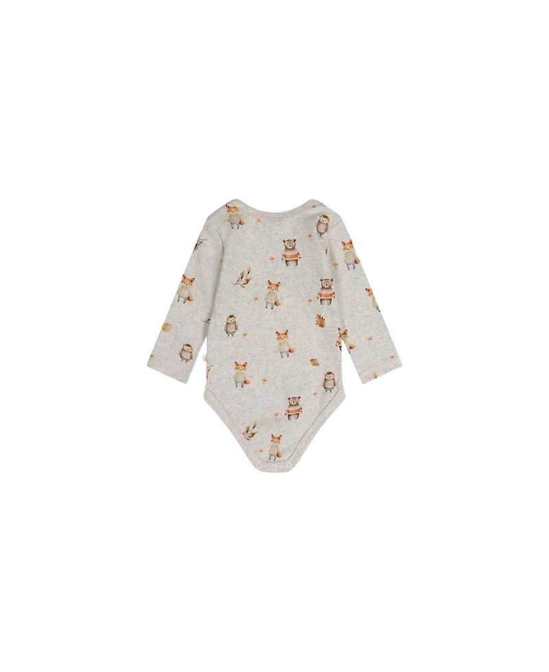 Deux par Baby Boy 3M To 24M Cotton Onesie Animal Print