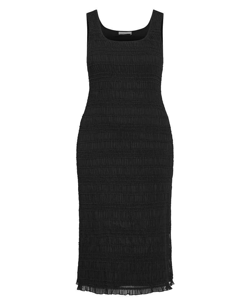 City Chic Women's Plus Emelia Sleeveless Shirred Dress