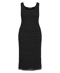City Chic Women's Plus Emelia Sleeveless Shirred Dress