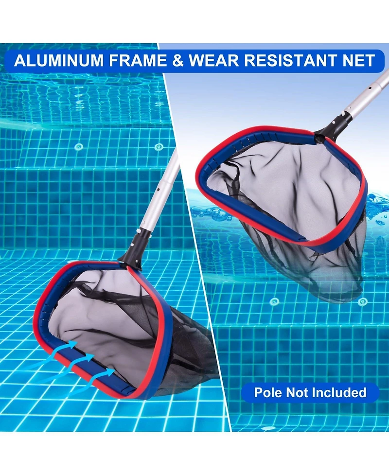 Xdovet Pool Cleaning Kit Brush Skimmer Net
