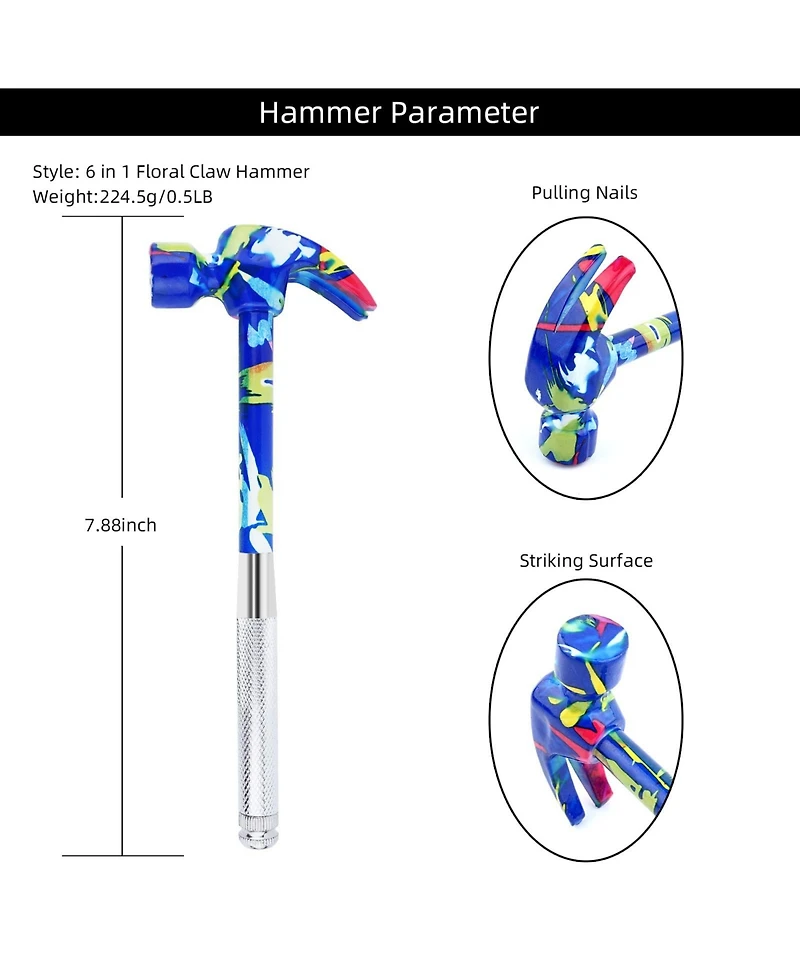 Xdovet 6 1 Multifunctional Hammer Tool Set