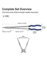 Xdovet Long Reach Nose Pliers Straight Narrow Jaws Mechanic