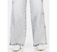 Madden Girl Women's Ultra 90s High-Rise Wide-Leg Jeans