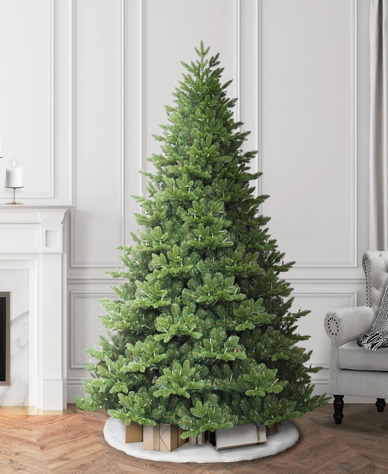 Puleo International 6.5" Pre-Lit Artificial Noble Fir Tree